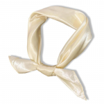 Klassikaline siidist &uuml;hev&auml;rviline kandiline sall &ndash; mitmek&uuml;lgne naiste moeaksessuaar, professionaalne juuksepael, 60 cm FL23-23 beež