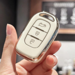 TPU auto kaugjuhtimispuldi v&otilde;tmekaane &uuml;mbris Renault Kwid liikluss&uuml;mboli Dacia Sandero Logan Duster 2016 2017 2018 fob Shell kate jaoks must