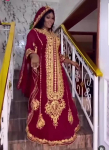 Georgette Fantaasia Ramadani Maroko Pikk Kaftan Abaya Pulm Dubai Farasha Kleit FREE SIZE vaarika
