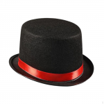 Black Top Hat gooti kost&uuml;&uuml;m Fedoras Club Cosplay teemapidude festivalil
