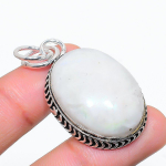 Rainbow Moonstone Handmade 925 Sterling Silver Jewelry Pendant 1.89 a5r56