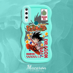 Maalitud mustriga Suure Laine &Auml;&auml;r Pehmest Silikoonist Materjalist Makroon Telefoni&uuml;mbris P&otilde;rutuskindel Kaitsev Kummist Kest iPhone'ile Huawei Honorile Infinixile Tecnole Tecno Spark 9 sinine
