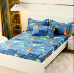 100% puuvillasest voodist voodilina + 2 tk padjap&uuml;&uuml;rid &uuml;he-/queen-/king-size Kvaliteetsed multifilmid, lastetoa madratsikate B83C Double 137x190x 30cm