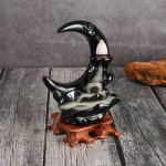 Kuukujuline viirukip&otilde;leti, tagasivoolu viirukialus, viirukijoa purskkaev, k&auml;sitsi valmistatud viirukip&otilde;leti, sobib kodu zen-stiili jaoks