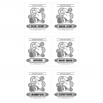 6 TK/KOMPLEKT Lihav&otilde;tte kleepsud Muna/J&auml;nes Seebidosaator Purk Hoiustamissilt Losjoon Palsam Pudeli Kleepsud Kevadfestival style 1