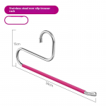 Kaiwang Multifunktsionaalne 8MM Roostevabast Terasest S-Kujuline P&uuml;kste Riiul - Mitmekihiline Klamber Garderoobi Hoiustamiseks.