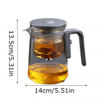 Kodu Teeinfuseri Pott Sisuga Lekkimiskindel P&otilde;letusvastane K&auml;epide Pressjuhtimisega Teekannud Lahtise Tee Lilletee jaoks United States