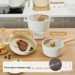 Neoflam Keraamilise mittekleepuva kattega praepann ja piimapott gaasi- ja induktsioonpliidile