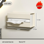 Luksuslik seinale kinnitatav tualettpaberi kast: Puntsivaba plastist disain kodu jaoks