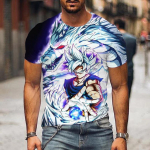 Dragon Ball Z Beebikost&uuml;&uuml;m Son Goku Laste Suvine Meeste T-s&auml;rk Anime Multifilmiprint Valge Must Poiste ja T&uuml;drukute Top L