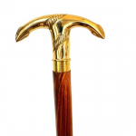 93.98 cm Walking Stick With Brass Anchor Handle Handcrafted Wooden A Companion for Style