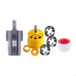 Pipe Threader Set for PVC with Round Dies in 1/2in, 3/4in, and 1in With Wire Remover