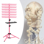 Reguleeritav juuste punumise riiul Mugavust&ouml;&ouml;riistad Pikenduse hoidik Riidepuu valge