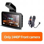 Auto armatuurkaamera 1440P armatuurkaamera kahe objektiiviga sisseehitatud DVR-salvesti armatuurkaamera G-sensori silmus salvestamine parkimise j&auml;lgimine auto must kast Single camera