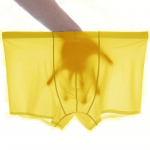 Suvised ja s&uuml;gisesed meeste puhtav&auml;rvilised bokserp&uuml;ksid Ice Silk &Otilde;rnad &uuml;li&otilde;hukesed l&auml;bipaistvad suured U-suurused kumerad alusp&uuml;ksid 2XL