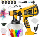 V&auml;rvip&uuml;stol, 90000RPM Suure Kiirusega Elektriline V&auml;rvipihusti 1400ml Suure Mahutavusega Pihustusp&uuml;stol Puhastus-Puhumisliitmikega