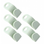 Mini riidepuu riidekapi konnektorite riidepuu jaoks S&auml;&auml;stke riidekapi ruumi Hook Up Kaskaadplastist mantli organiseerija R&otilde;ivaste hoiukoht Avaleht Green 5PCS