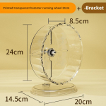 Hamster L&auml;bipaistev Jooksuratas M&auml;nguasi Vaikne Jooksmine Jooksmine V&auml;ike M&auml;nguasi Ratas Laager Lemmikloomatarvikud J4S5 24cm-1set