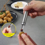 1 tk S&uuml;damiku Eemaldaja Longan Pirn Lit&scaron;i S&uuml;damiku Eemaldaja Puuvilja S&uuml;damiku Eemaldaja Kodu Restoran Kodu K&ouml;&ouml;gi Vidinaid (Roostevaba teras) 1 Pc