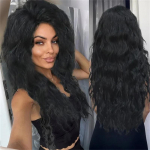S&uuml;nteetiline tuhkblond pikk parukas lokkis juustega parukas naistele looduslik kohev juustega parukas naistele tavaline suur laine mahtuvusega parukas 26inches