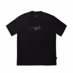 Li Ning Trendikas Spordisarja Vabaaja Lihtne &Uuml;mara Kaelusega Pullover Kirjaga Lahtine L&uuml;hikeste Varrukatega T-s&auml;rk Meeste T-s&auml;rk Must AHSV673-3 L