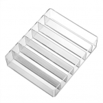 7 sektsiooniga meigikorraldusalus hoiukorraldaja suure mahutavusega l&auml;bipaistva disainiga mitmeotstarbeline lauv&auml;rvipaleti meigi hoidja puhas