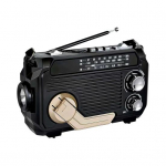 P&auml;ikeseenergial t&ouml;&ouml;tav k&auml;siajamiga h&auml;daolukorraradio Laetav Veekindel Bluetooth-iga &uuml;hilduv K&otilde;lar AM/FM P&auml;ikeseenergial t&ouml;&ouml;tav raadio must