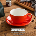300ml Suur Keraamiline Cappuccino & Latte Kohvitassikomplekt - Munalille Disain 300ml