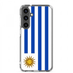 Coque T&eacute;l&eacute;phone &ndash; Samsung &ndash; Galaxy S24 Ultra &ndash; Drapeau Uruguay &ndash; Souple &ndash; mitmev&auml;rviline