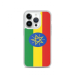 Coque iPhone &ndash; mitmev&auml;rviline &ndash; Drapeau &Eacute;thiopie &ndash; Souple &ndash; TPU &ndash; &Uuml;hilduv iPhone 14 Pro