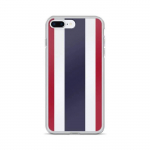 Coque iPhone &ndash; mitmev&auml;rviline &ndash; Drapeau Tha&iuml;lande &ndash; Souple &ndash; &uuml;hilduv iPhone 8 Plus &ndash; vertikaalne