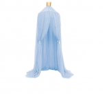 P&otilde;hjamaise printsessi krooniga voodikate: 7-kihiline v&otilde;rk-s&auml;&auml;sev&otilde;rk telk laste toa sisustuseks Diameter 60cm, Height 240cm sinine