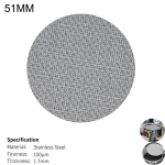 1 tk 51/53,3/58mm Puck Screen 1,7mm Paksus Korduvkasutatav Kohvifilter Roostevabast Terasest V&otilde;rkplaat Espresso Portafilter Korv