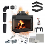 Malm kamin KRATKI SIMPLE vasak 8 kW &Oslash; 200