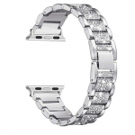 Teemantrihm iWatchile 46mm 42mm 45mm 41mm 49mm Metallist kellarihm apple watch Series 10 9 8 7 6 5 SE Naiste k&auml;ev&otilde;ru iWatch 3-2-1 42mm h&otilde;be