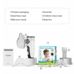 Meditsiiniline Vaikne V&otilde;rknebulisaator Kaasaskantav USB Nebulisaator LED-ekraaniga Meditsiiniline Vaikne Ultraheli Inhalaator Ajastus Auruseade T&auml;iskasvanu Laps valge