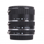 3 tk makro pikendus torude komplekt Automaatse teravustamise r&otilde;ngas 35mm SLR kaamera objektiivi adapter Canon EF EF-S kaamera objektiivi kinnituse pikendaja komplekt must