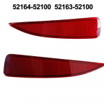 Tagumine Vasak ja Parem Kaitseraua Helkurvalgusti Lamp Toyota Yaris 2012 2013 2014 jaoks