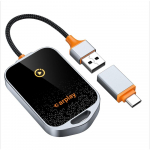 Juhtmevaba CarPlay adapter K81 nutikas kast WIFI6 Bluetooth 5.0 sujuvaks auto navigeerimiseks ja &uuml;henduvuseks