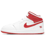 Air Jordan 1 Mid GS 85 Laste tossud Valge Mitmev&auml;rviline T&scaron;iili-punane DH0200-100 36