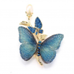 Uus luksuslik liblikas stiilis pross naiste tikitud korsaaž Moodsad &uuml;likonnatarvikud pross PD2017