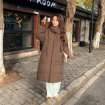 S&uuml;gis Talv Paks Soe Parka Naised Vabaaja Armas &Uuml;hev&auml;rviline Suure Taskuga Lahtine Kapuutsiga Mantel Jakid Pealisr&otilde;ivad XXL kohv