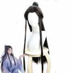 Anime Xie Lian Cosplay Parukas Taevased Ametnikud &Otilde;nnistus Cosplay Tian Guan Ci Fu Cosplay Must kuumakindel s&uuml;nteetiline juuksepikendus Black-One Size