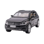 1/32 Volkswagen Tiguan L Maastur M&auml;nguauto Mudel Valatud Sulam Miniatuur T&otilde;mmatav Heli ja Valgustusega Kogumik Kingitus Lastele Poistele Lastele must