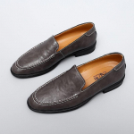 2025 Meeste Ehtne Nahast Hingav Suvine Slip-on Mokassiinid 38