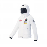 FILA Suusasarja Moodne Soe Veekindel Tuulekindel Kapuutsiga Suusajope Naiste Joped Valge A11W546916FWT M