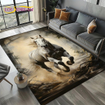 27 stiili hobuse Pentiumi vapra ratsu loomavaip vaip elutuppa magamistuppa kodu diivani kaunistuseks, ruumivaip libisemiskindel p&otilde;randamatt 60*90cm gray