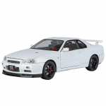 1/18 Nissan GTR R34 Skyline Superauto Sulamist Metallist Valatud Mudelauto Heli ja Valgusega Laste M&auml;nguauto Mikroauto Poisi S&uuml;nnip&auml;ev valge