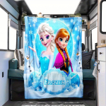 Printsess Elsa ja Anna Frozen Multikate Tekk On Pehme ja Mugav Tekk Sobib Toa Treipingi Diivanvoodi Kodu Kaunistamiseks 30x40in