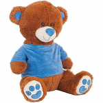 Peluche Ours T-Shirt Velours Assortiment 50 cm Multicolore - CREACIONES LLOPIS - Mixte - Enfant - Int&eacute;rieur roosa